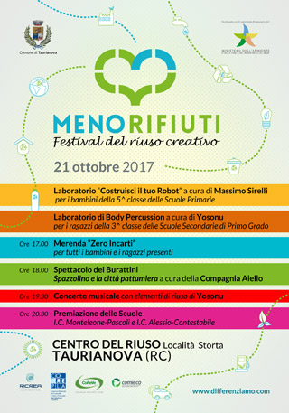 manifesto meno rifiuti festival